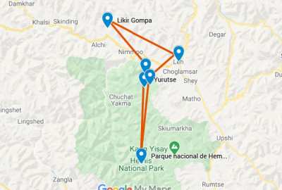 Die Schneeleoparden von Ladakh map