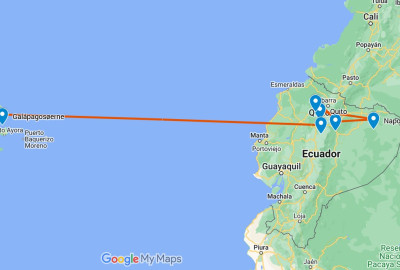 Ecuador Grand Safari map